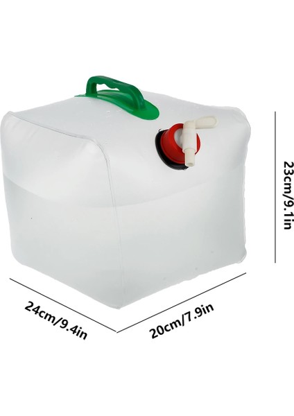 10L Tarzı L Musluklu Katlanabilir Kamp Su Bidonları Bpa Içermeyen Pvc Su Saklama Çantası Su Kovası Açık Yürüyüş Içme Suyu Deposu (Yurt Dışından)