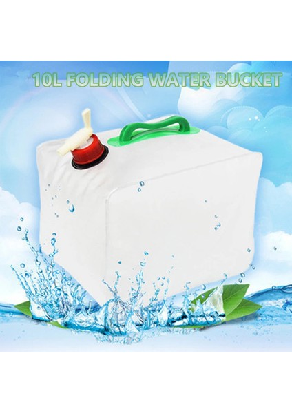 10L Tarzı L Musluklu Katlanabilir Kamp Su Bidonları Bpa Içermeyen Pvc Su Saklama Çantası Su Kovası Açık Yürüyüş Içme Suyu Deposu (Yurt Dışından) fiyatları