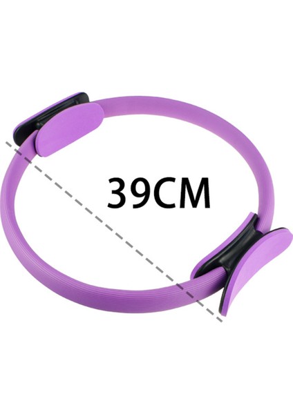 39CM Mor Tarzı Yoga Çemberi Çift Kavrama Yoga Pilates Halkası Vücut Geliştirme Eğitimi Çember Fitness Çemberi (Yurt Dışından)