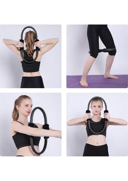 39CM Mor Tarzı Yoga Çemberi Çift Kavrama Yoga Pilates Halkası Vücut Geliştirme Eğitimi Çember Fitness Çemberi (Yurt Dışından) fiyatları