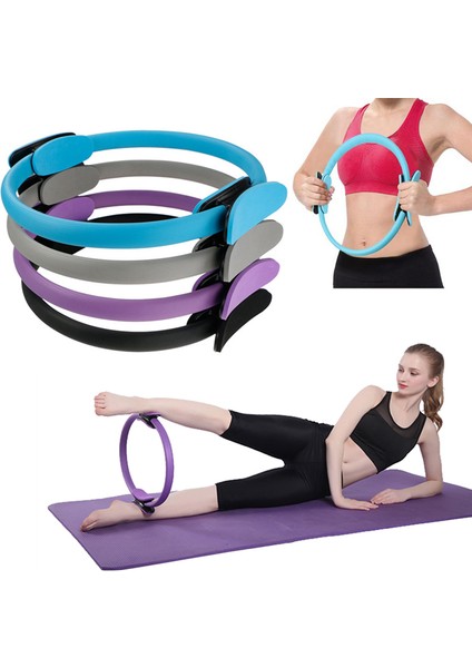39CM Mor Tarzı Yoga Çemberi Çift Kavrama Yoga Pilates Halkası Vücut Geliştirme Eğitimi Çember Fitness Çemberi (Yurt Dışından) modelleri
