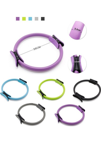 39CM Mor Tarzı Yoga Çemberi Çift Kavrama Yoga Pilates Halkası Vücut Geliştirme Eğitimi Çember Fitness Çemberi (Yurt Dışından) indirimleri