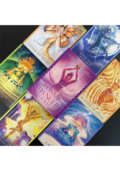 TS90 Stili Kozmik Dansçı Oracle Kartları Eğlence Partisi Masa Oyunu Yüksek Li Falcılık Kehanet Tarot Güverte Rehberi ile (Yurt Dışından) indirimleri