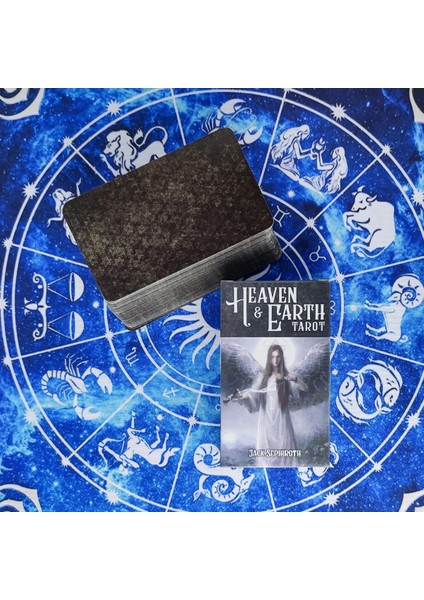 80 Adet TX221 Tarzı 2021 Trends Heaven & Earth Tarot Kartları ve Pdf Rehberlik Kehanet Güverte Eğlence Parti Masa Oyunu Kutusu (Yurt Dışından) fırsatları