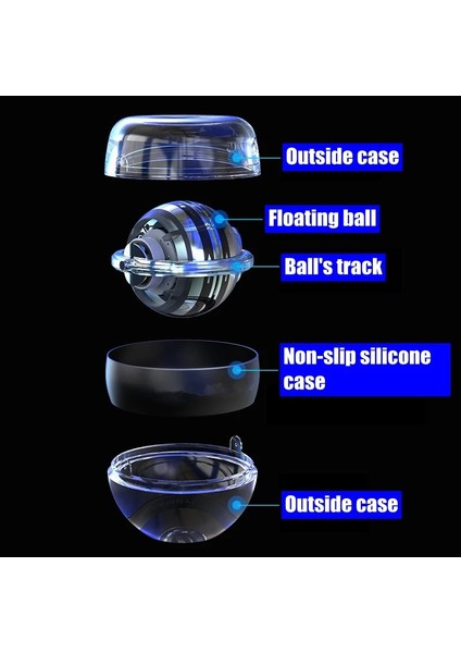 Siyah Stil LED Kendinden Başlayan Gyro Ball Powerball Contador Kol Genişletici El Eğitmeni Jiroskop Bilek Kuvveti Egzersiz Relax Fitness Ekipmanları (Yurt Dışından) modelleri