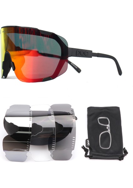 No.3 Tarzı Bisiklet Güneş Gözlüğü Bisiklet Gözlük Kadın Erkek Yol Bisikleti Mtb Bisiklet Gözlükleri Bisiklet Doğa Sporları 4 Lens Seti (Yurt Dışından) modelleri