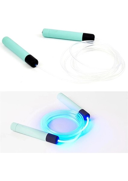 Yeşil Stil Ayarlanabilir Parlayan Ip Atlama Ipi Gece Aydınlık Ip Atlama Ipleri Egzersiz LED Işık Up Ip Atlama Ipi Fitness Ev Egzersiz Ince Vücut (Yurt Dışından)