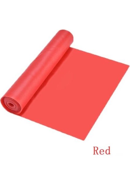 Kırmızı Stil 1500X150X0.35MM Yoga Pilates Streç Direnç Bandı Egzersiz Fitness Bandı Eğitim Elastik Egzersiz Fitness Kauçuğu 150 cm Doğal Kauçuk Spor Salonu (Yurt Dışından)