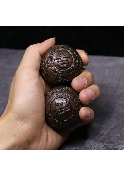 Fitness Topu Hentbol Yaşlı Katı Plaka Nesneleri Elle Döndürülmüş Ahşap Sağlık Topu Masaj Çifti Iyi Şanslar Oyma (Yurt Dışından) fiyatları