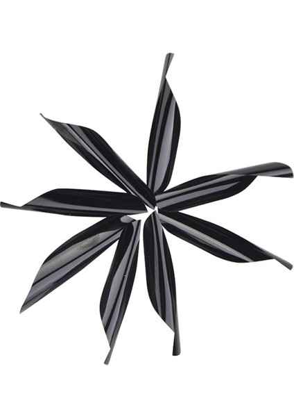 Siyah Tüy Stili Okçuluk Spiral Tüy Dıy Minibüsler Plastik Sağ Kanat Karbon Ok Alüminyum Ok Yay Çekim Avcılık Aksesuarları (Yurt Dışından)