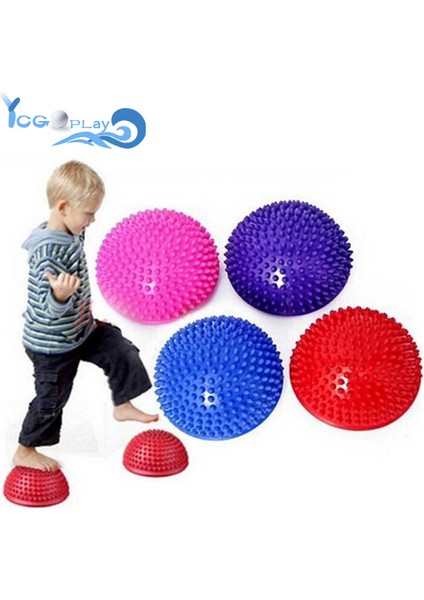 YJQ-0001-3 Stili Açık Fitness Yoga Spor Yarı Küresel Masaj Durian Yarım Top Oynamak Çocuk Duyusal Eğitim Cihazı Denge Eğitim Aracı (Yurt Dışından)