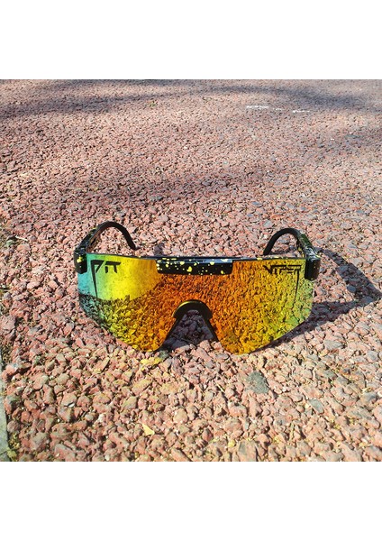 No.6 Tarzı 100% Kökenli Pit Viper Bisiklet Güneş Gözlükleri Mtb Bisiklet Gözlük Rüzgar Geçirmez Kayak Spor Polarize UV400 Binme Güneş Gözlüğü Erkek Kadın (Yurt Dışından)