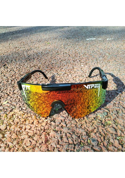 No.6 Tarzı 100% Kökenli Pit Viper Bisiklet Güneş Gözlükleri Mtb Bisiklet Gözlük Rüzgar Geçirmez Kayak Spor Polarize UV400 Binme Güneş Gözlüğü Erkek Kadın (Yurt Dışından)