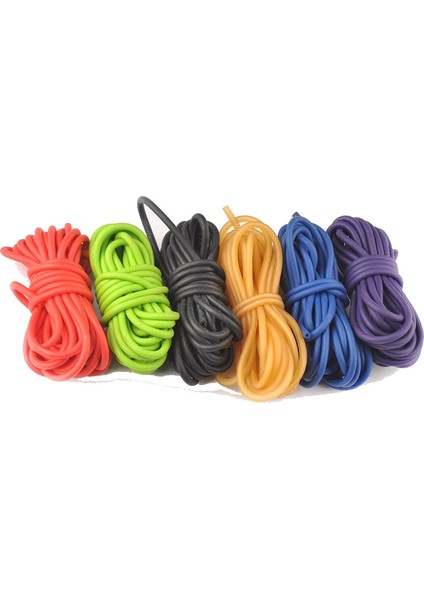 Floresan Yeşil Stil 2.5 Milyon Outd Renkli Kauçuk Tüp 5mm * 2.m Avcılık Sling Shot Slings Için Yedek Bant Streç Elastik Tüp Çok Renkli E (Yurt Dışından) fiyatları