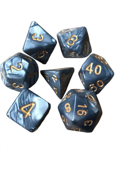No.5 Tarzı Et Çok Taraflı Zar Seti Trpg Için Oyun Zar Dnd Aksesuarları Çokyüzlü Zar Tahta Kart Oyunu Malzemeleri Için Eğlence (Yurt Dışından)