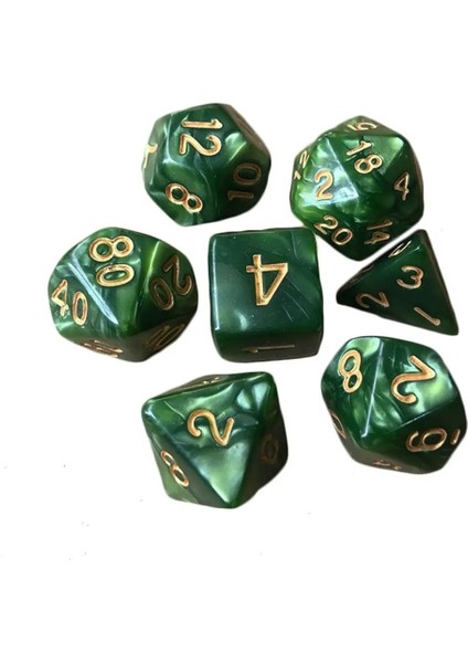 No.5 Tarzı Et Çok Taraflı Zar Seti Trpg Için Oyun Zar Dnd Aksesuarları Çokyüzlü Zar Tahta Kart Oyunu Malzemeleri Için Eğlence (Yurt Dışından)