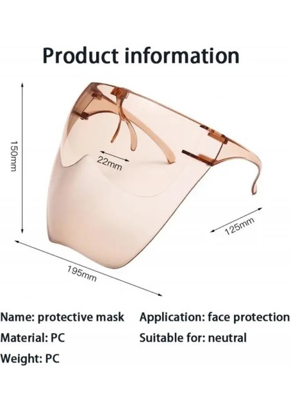 C2 Stili 2021 Tam Yüz Koruyucu Gözlükler Gelişmiş Işık Gözlükleri Parlama Önleyici Spor Güneş Gözlükleri Bisiklet Ekipmanları Büyük Boy Yüz Maskesi Sıcak (Yurt Dışından) modelleri