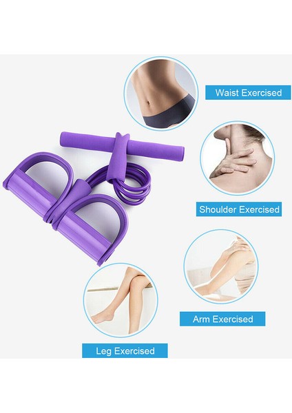 Mavi Stil 4 Tüp Fitness Elastik Çekme Halatı Ayak Pedalı Vücut Ince Yoga Direnç Bantları Egzersiz Lateks Bantları Spor Egzersiz Fitness Ekipmanları (Yurt Dışından) modelleri