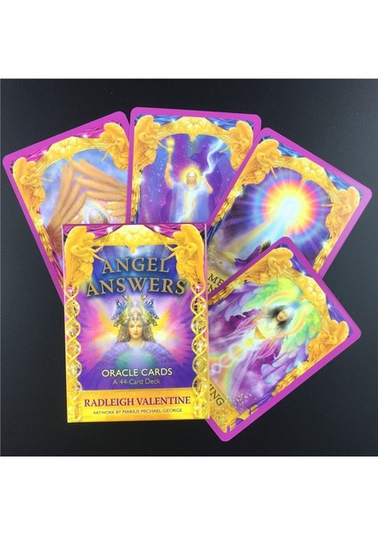 44 Adet TS78 Tarzı Romantik Melekler Için Tarot Oracle Kartları Parti Oyun Kartı Yeni Başlayanlar Için Tarot Kartı Seti Kart Oyunu Destesi Oracle Kurulu (Yurt Dışından)