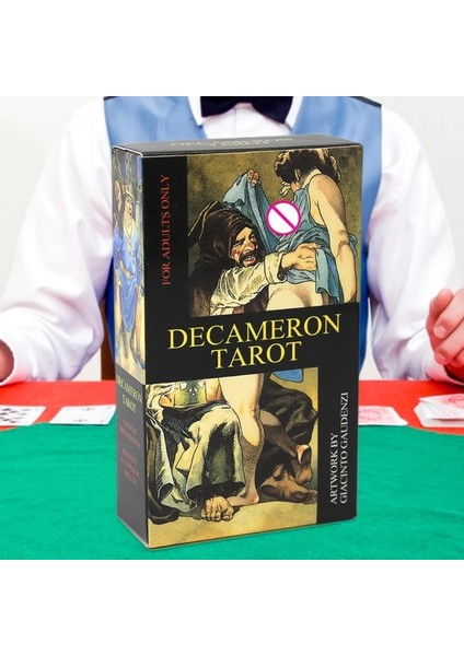 No.26 Tarzı Decameron Tarot 78-Kart Destesi Tam Ingilizce Oracle Kartları Arkadaşlar Parti Masa Oyunu Carnal Adventure N0PC (Yurt Dışından) modelleri