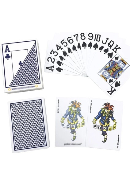 1kırmızı 1mavi Tarzı 2 Setlots Sıcak Üst Sınıf Texas Hold'em Bakara Poker Plastik Iskambil Kartları Buzlanma Su Geçirmez Büyük Sayı 63*88MM Masa Oyunları (Yurt Dışından)
