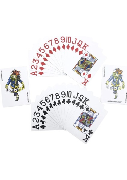 1kırmızı 1mavi Tarzı 2 Setlots Sıcak Üst Sınıf Texas Hold'em Bakara Poker Plastik Iskambil Kartları Buzlanma Su Geçirmez Büyük Sayı 63*88MM Masa Oyunları (Yurt Dışından)