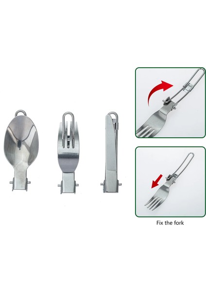 Yeşil Stil Amping Tencere Seti Hafif Taşınabilir Kamp Tencere Seti Yürüyüş Için Katlanabilir Kaşık Çatal Kesici ile Set (Yurt Dışından) indirimleri