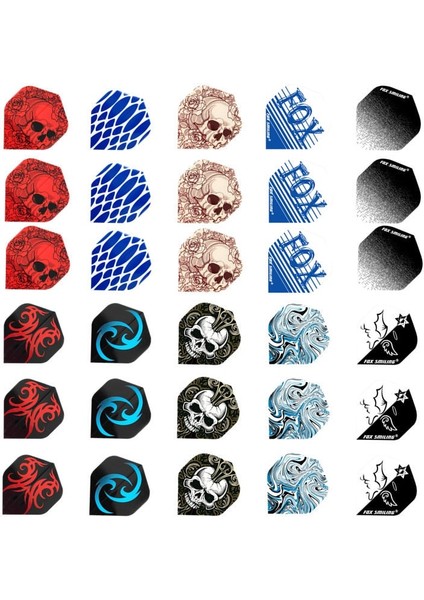 60PCS2 Tarzı Pcs Dart Uçuşları Çoklu Stiller Renkli Pet Dart Tüy Yaprakları Dart Aksesuarları Profesyonel Dart Tahtası Oyunları (Yurt Dışından)