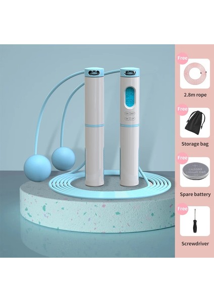 LED Mavi Tarzı Elektronik Atlama Ipleri Akıllı Dijital Kablosuz Ip Atlama Ipi Fitness Vücut Geliştirme Eğitimi Egzersiz Ekipmanları (Yurt Dışından)