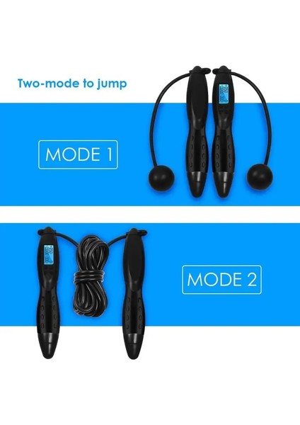 No.2 Tarzı Çok Fonksiyonlu Kablosuz Ip Atlama Dijital Hız Kalori Aşınmaya Dayanıklı Ip Atlama Sayacı Iç Mekan Dış Mekan Taşınabilir Aletler (Yurt Dışından) fırsatları