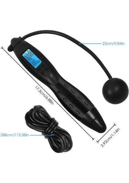 No.2 Tarzı Çok Fonksiyonlu Kablosuz Ip Atlama Dijital Hız Kalori Aşınmaya Dayanıklı Ip Atlama Sayacı Iç Mekan Dış Mekan Taşınabilir Aletler (Yurt Dışından) indirimleri