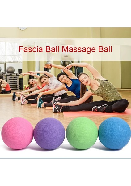 Mavi Stil Tpe Lakros Top Sporları Kas Gevşeme Yorgunluk Rulo Spor Salonu Fitness Masaj Terapi Tetik Noktası Vücut Yoga Egzersiz Topu (Yurt Dışından)