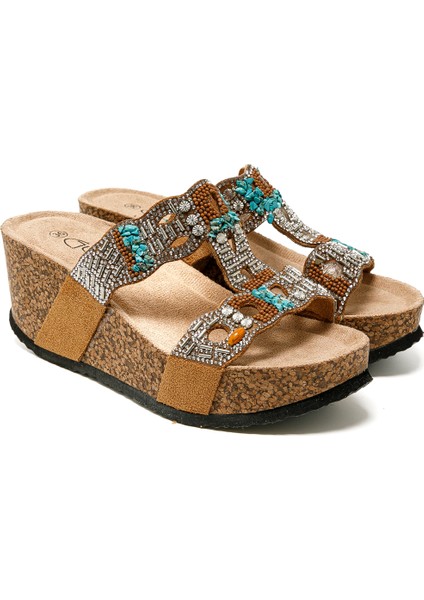 Kadın Terlik 25Y101 cl Guja Camel modelleri