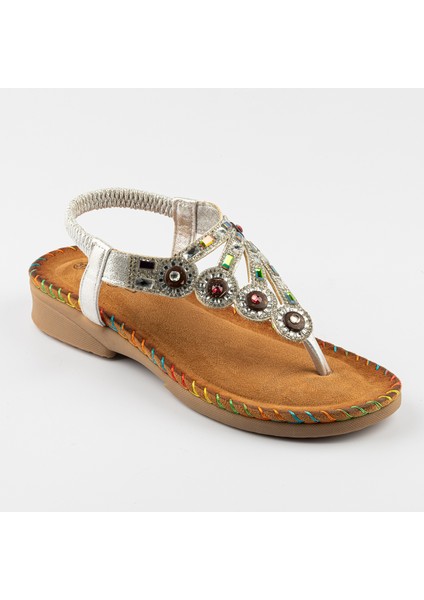 Kadın Sandalet 24Y150-12 Gm Guja Gümüş