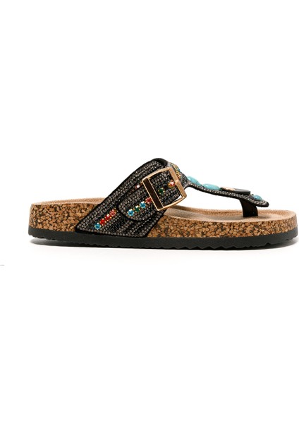 Kadın Terlik 25Y102-7 Sy Guja Siyah