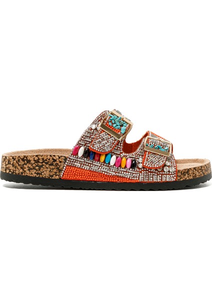 Kadın Terlik 25Y102-2 Tr Guja Turuncu