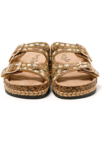 Kadın Terlik 25Y183-1 Alt Guja Altın fırsatları