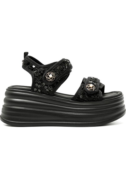 Kadın Sandalet 25Y405-1 Sy Guja Siyah
