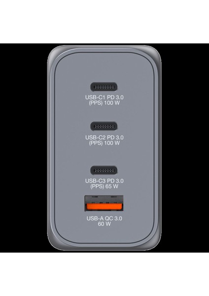GNC-200 Gan Charger 200W 2 x Usb-C® Pd 100W / 1 x Usb-C® Pd 65W / 1 x USB Qc 3.0 (Eu/uk/us)