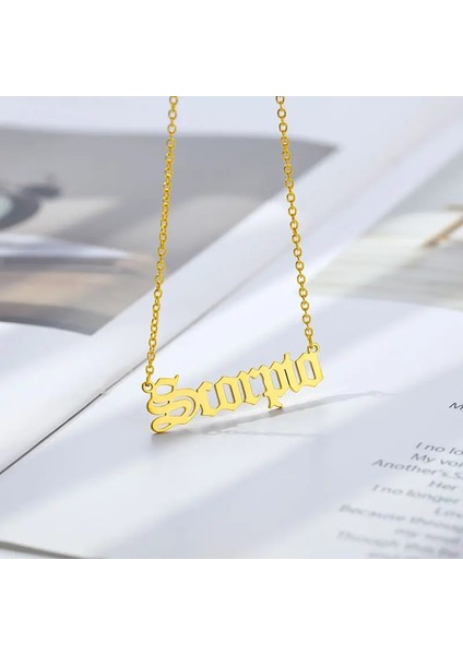 7-Kanser Altın 12 Takımyıldızı Halhal Kadınlar Için Paslanmaz Çelik Eski Ingilizce Mektup Zodyak Işaretleri Halhal Doğum Günü Takı Aksesuarları Femme (Yurt Dışından) fırsatları