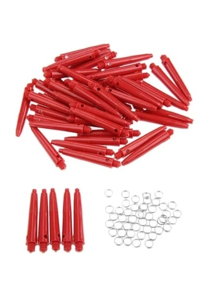 Kırmızı 35MM Tarzı Er Dart Milleri Vida Dişi Naylon Dart Mil Wittainless Çelik O Yüzük Dart Aksesuarı (Yurt Dışından)