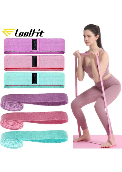 3 Adet Set Stili Coolfit Uzun Ganimet Bandı Kalça Daire Döngü Direnç Bandı Bacaklar Için Egzersiz Egzersizi Uyluk Glute Popo Çömelme Bantları Kaymaz Tasarım (Yurt Dışından) indirimleri