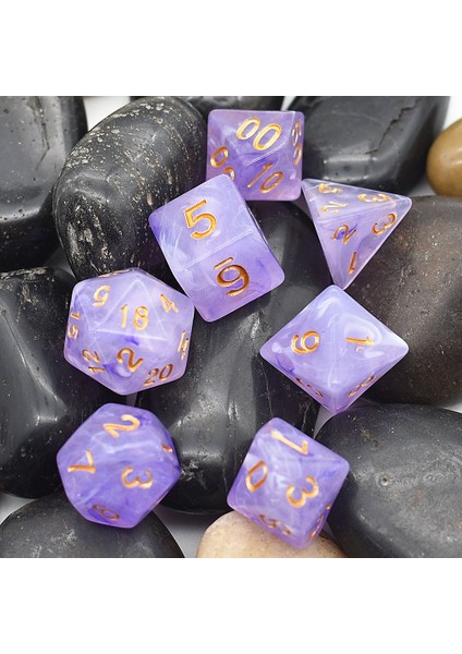 Et Mor Girdap Dnd Zar Seti D4~D20 Warhammer Dungeons And Dragons Için Çokyüzlü Zar Rol Oynama Masa Oyunu D&d Rpg Mtg (Yurt Dışından)