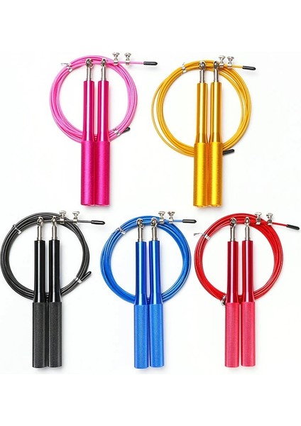 B Siyah Stil 2.8 M Çelik Tel Hız Atlama Ipi Metal Saplı Ayarlanabilir Crossfit Atlama Ipi Fitness Boks Egzersiz Eğitimi Için Atlama (Yurt Dışından) fiyatları