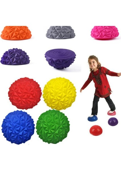 Kırmızı Stil 2 Adet Çocuklar Için Tasarlanmış ve Tarafından Sevilen Yoga Yarım Top Basamak Taşları Açık Hava Oyuncakları Çocuklar Için Kapalı Oyunlar Çocuklar Spor (Yurt Dışından) modelleri