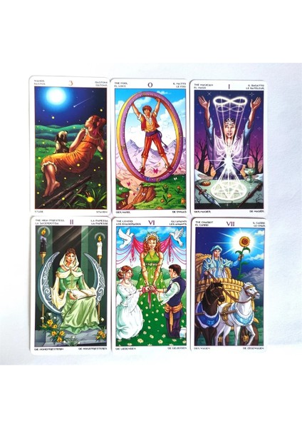 No.6 Tarzı Tarot Kartları Yılın Çarkı Ingilizce Kaderi Okuyun Kart Oyunu Masa Oyunu Kişisel Kullanım Için Tarot Destesi (Yurt Dışından) fırsatları