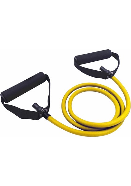 Sarı Stil Direnç Elastik Bantlar Tüp Egzersiz Fitness Yoga Pilates Kuvvet Eğitimi Ev Spor Salonu Egzersiz Ekipmanları Için Köpük Kulplu (Yurt Dışından)