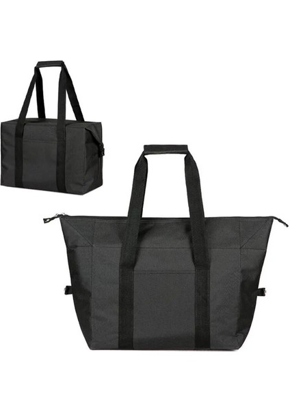 Navy Blue Small Style Portable Lunch Bag New Thermal Insulated Lunch Bag For Women Waterproof Carry Tote Cooler Lunch Box Large Capacity Travel Bag (Yurt Dışından) fiyatları