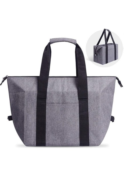 Navy Blue Small Style Portable Lunch Bag New Thermal Insulated Lunch Bag For Women Waterproof Carry Tote Cooler Lunch Box Large Capacity Travel Bag (Yurt Dışından) modelleri