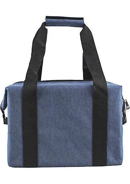 Navy Blue Small Style Portable Lunch Bag New Thermal Insulated Lunch Bag For Women Waterproof Carry Tote Cooler Lunch Box Large Capacity Travel Bag (Yurt Dışından) fırsatları